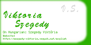 viktoria szegedy business card